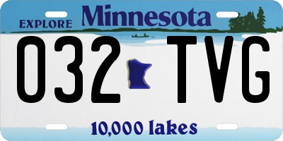 MN license plate 032TVG