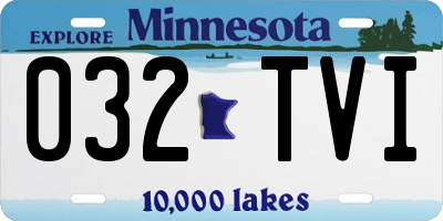 MN license plate 032TVI