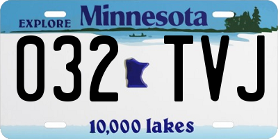 MN license plate 032TVJ