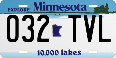 MN license plate 032TVL
