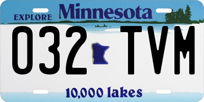 MN license plate 032TVM