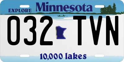 MN license plate 032TVN