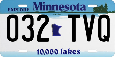 MN license plate 032TVQ