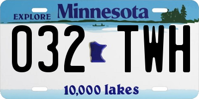 MN license plate 032TWH
