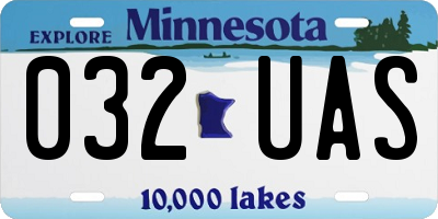 MN license plate 032UAS