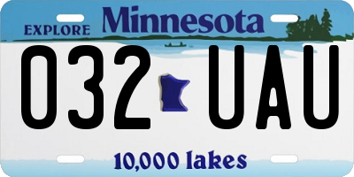 MN license plate 032UAU
