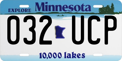 MN license plate 032UCP