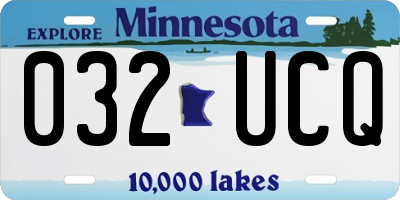MN license plate 032UCQ