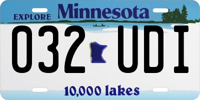 MN license plate 032UDI