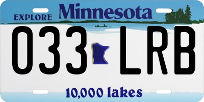 MN license plate 033LRB