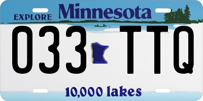 MN license plate 033TTQ