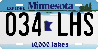 MN license plate 034LHS