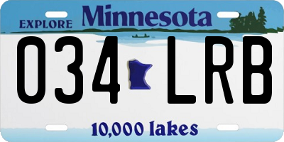 MN license plate 034LRB