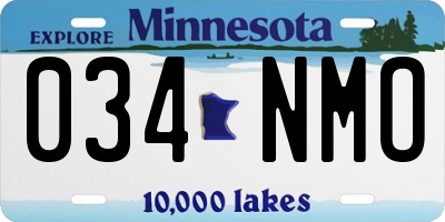 MN license plate 034NMO