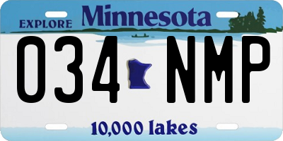 MN license plate 034NMP