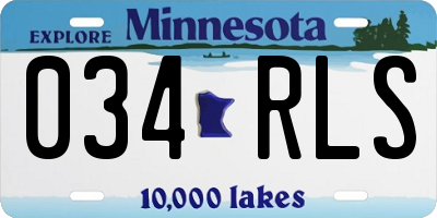 MN license plate 034RLS