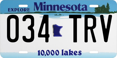 MN license plate 034TRV