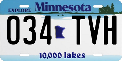 MN license plate 034TVH