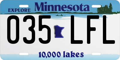 MN license plate 035LFL
