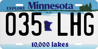 MN license plate 035LHG
