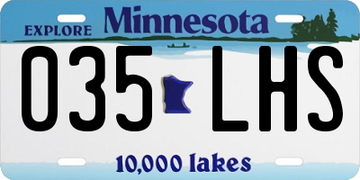 MN license plate 035LHS