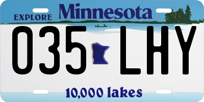 MN license plate 035LHY