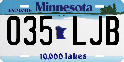 MN license plate 035LJB