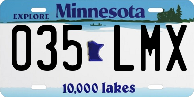 MN license plate 035LMX
