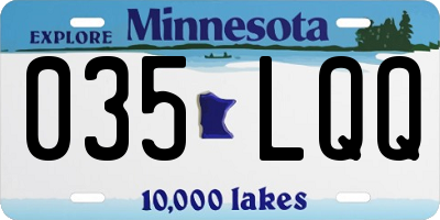 MN license plate 035LQQ
