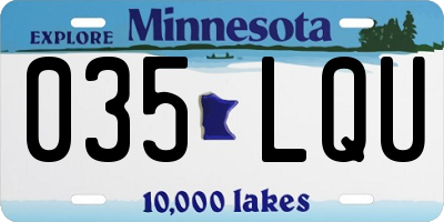 MN license plate 035LQU