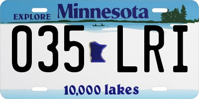 MN license plate 035LRI
