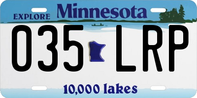 MN license plate 035LRP