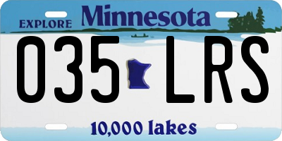 MN license plate 035LRS