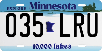 MN license plate 035LRU