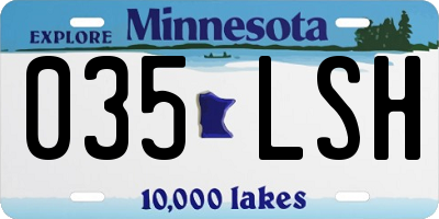 MN license plate 035LSH