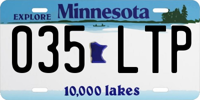 MN license plate 035LTP
