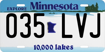 MN license plate 035LVJ