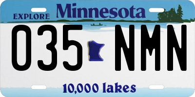 MN license plate 035NMN