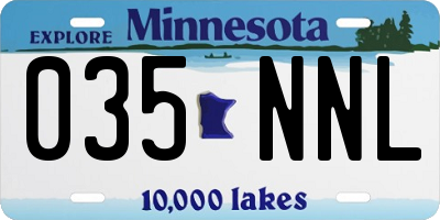 MN license plate 035NNL