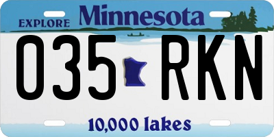 MN license plate 035RKN