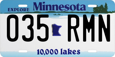 MN license plate 035RMN