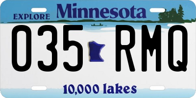MN license plate 035RMQ