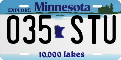 MN license plate 035STU