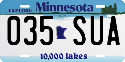 MN license plate 035SUA