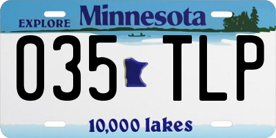 MN license plate 035TLP