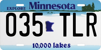 MN license plate 035TLR
