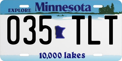 MN license plate 035TLT