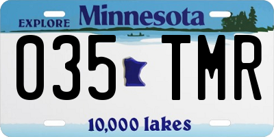 MN license plate 035TMR