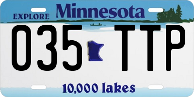 MN license plate 035TTP