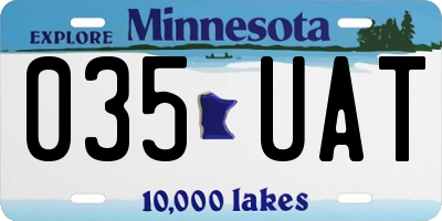 MN license plate 035UAT